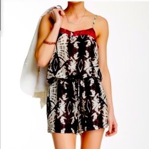 ✨NWT DA-NANG EVIL EYE TRIBAL PRINT SILK ROMPER